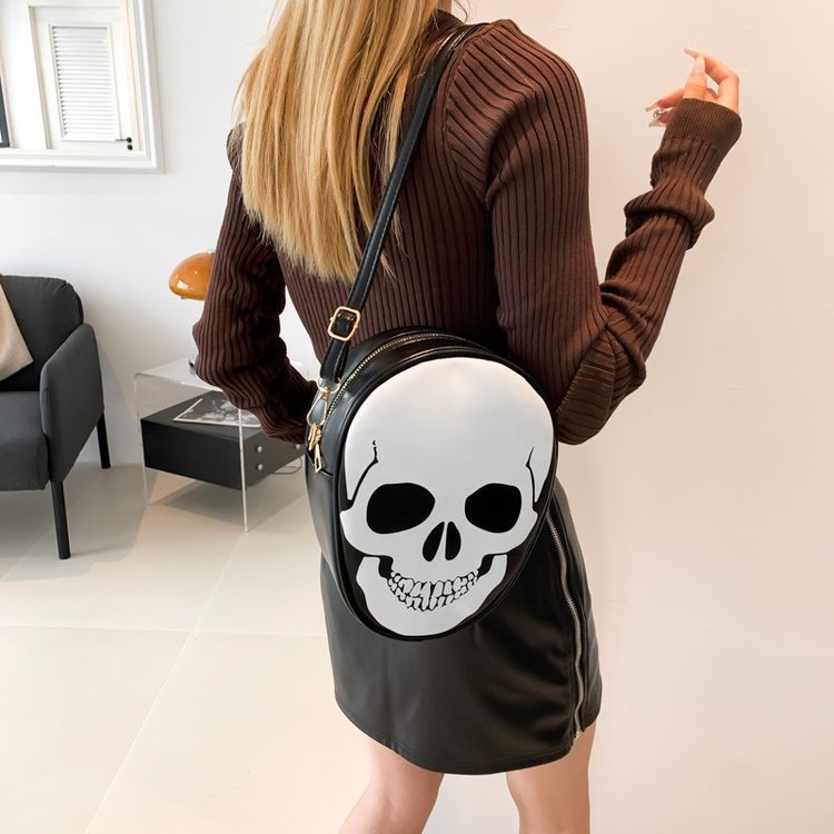Skull Shoulder Bag | Waterproof Messenger Bag for Kids, Couples &Women