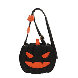Halloween Pumpkin Crossbody Bag | Funny Bat Cartoon Shoulder Bag