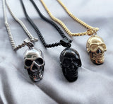 steel skull pendant