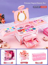 Kids Makeup Set - Princess Magical Beauty Box featuring colorful, washable cosmetics for imaginative play and creativity.