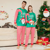 New Cartoon Santa Claus Letter Printing Parent-child Christmas Pajamas Home Wear Suit
