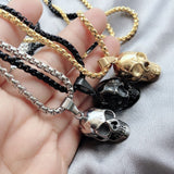 men's skull necklace