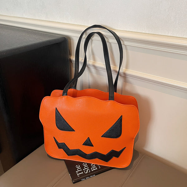 pumpkin shoulder bag