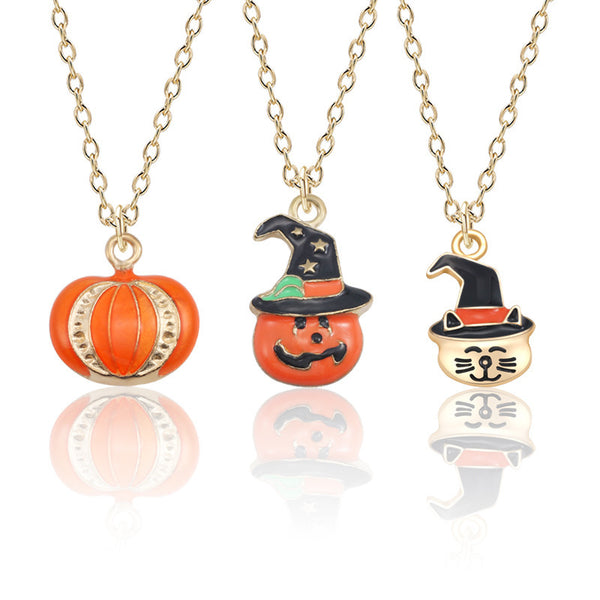 halloween cat necklace